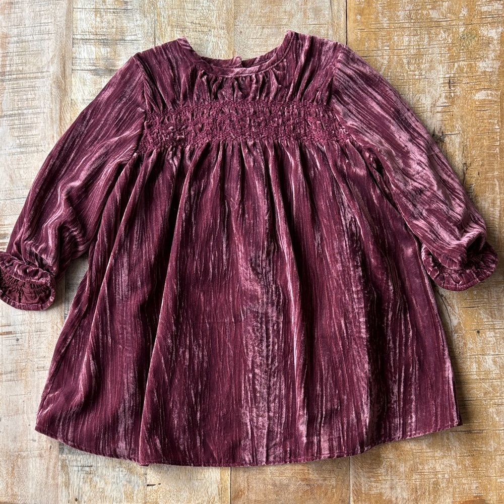 Tullabee Crushed Velvet Dress 3t